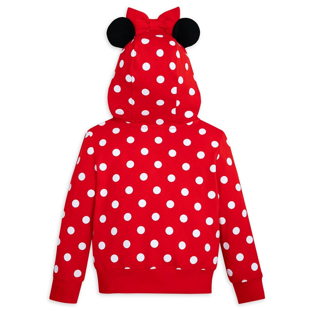 Disney Minnie Mouse Zip Hoodie For Kids 3 Disney Minnie Mouse Zip Hoodie For Kids - Image 3