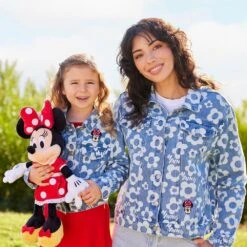 Disney Minnie Mouse Floral Denim Jacket For Girls -Fashion Clothing Store 5004106880229 7