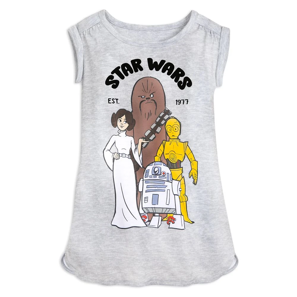 Disney Star Wars Nightshirt For Girls 1 Disney Star Wars Nightshirt For Girls