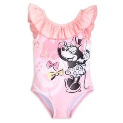 Disney Minnie Mouse Pink Swimsuit And Hair Scrunchie Set For Girls 12 Disney Minnie Mouse Pink Swimsuit And Hair Scrunchie Set For Girls -Fashion Clothing Store 5006046950293 4