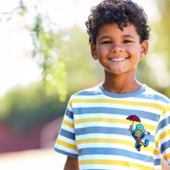 Disney Pinocchio And Jiminy Cricket Striped T-Shirt For Kids 16 Disney Pinocchio And Jiminy Cricket Striped T-Shirt For Kids -Fashion Clothing Store 5007048020047 6