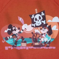 Disney Mickey And Minnie Mouse Semi-Cropped T-Shirt For Kids – Pirates Of The Caribbean -Fashion Clothing Store 5007057390068 2