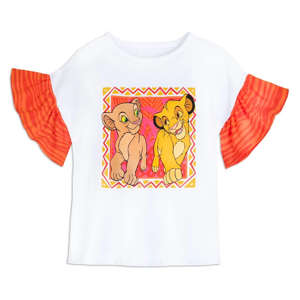 Disney Simba And Nala Fashion T-Shirt For Girls – The Lion King 1 Disney Simba And Nala Fashion T-Shirt For Girls – The Lion King