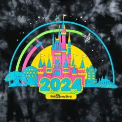 Walt Disney World 2024 Tie-Dye Pullover Sweatshirt For Women -Fashion Clothing Store 5102057390083 2