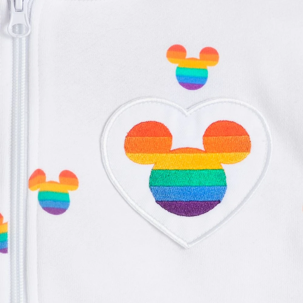 Mickey Mouse Icon Zip Hoodie For Women – Disney Pride Collection 4 Mickey Mouse Icon Zip Hoodie For Women – Disney Pride Collection - Image 4