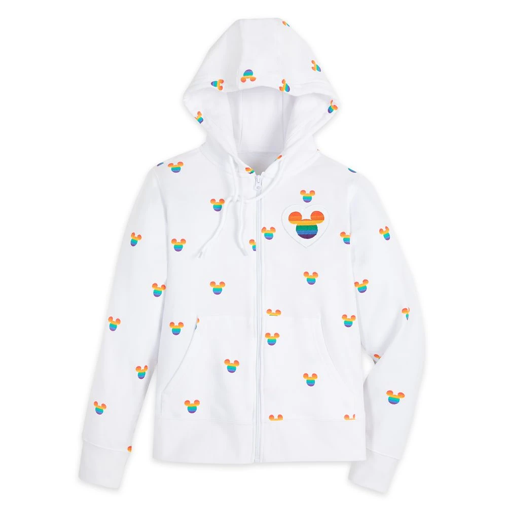 Mickey Mouse Icon Zip Hoodie For Women – Disney Pride Collection 1 Mickey Mouse Icon Zip Hoodie For Women – Disney Pride Collection
