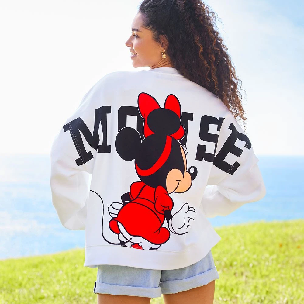 Disney Minnie Mouse Back To Front Pullover Sweatshirt For Women 5 Disney Minnie Mouse Back To Front Pullover Sweatshirt For Women - Image 5
