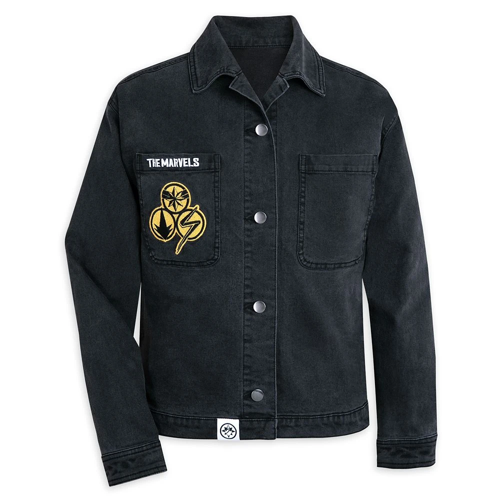 Disney The Marvels Denim Jacket For Women 1 Disney The Marvels Denim Jacket For Women