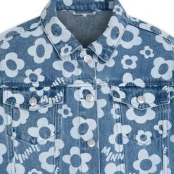 Disney Minnie Mouse Floral Denim Jacket For Women -Fashion Clothing Store 5103106880220 4