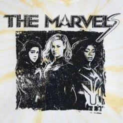 Disney The Marvels Long Sleeve Tie-Dye T-Shirt For Women -Fashion Clothing Store 5106048004967 4