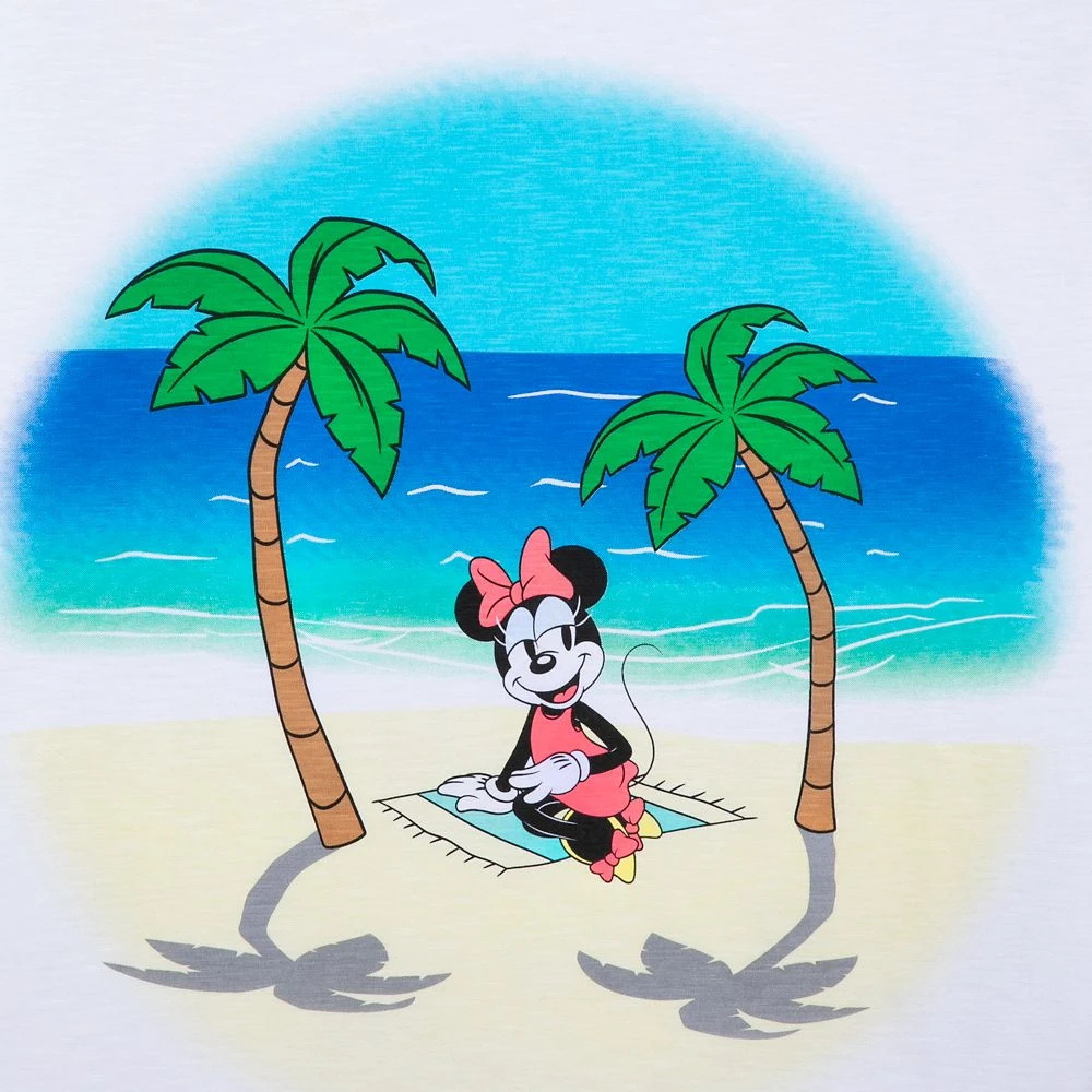 Disney Minnie Mouse Summer Beach T-Shirt For Women 2 Disney Minnie Mouse Summer Beach T-Shirt For Women - Image 2