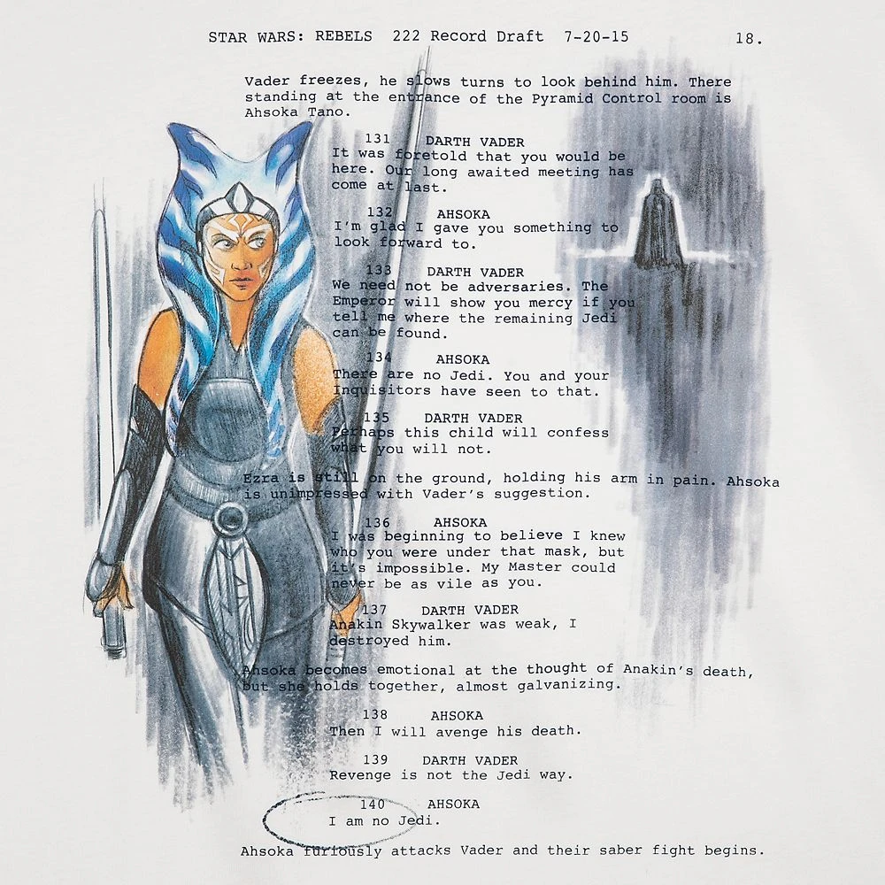 Disney Ahsoka Tano T-Shirt For Women By Ashley Eckstein – Star Wars Rebels 2 Disney Ahsoka Tano T-Shirt For Women By Ashley Eckstein – Star Wars Rebels - Image 2