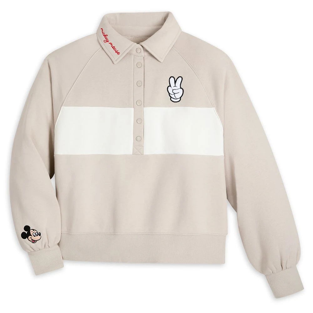 Disney Mickey Mouse Peace Sign Sweatshirt For Women 1 Disney Mickey Mouse Peace Sign Sweatshirt For Women