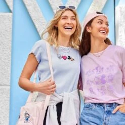 Disney Mickey Mouse ''Peace, Love, Mickey'' T-Shirt For Women 7 Disney Mickey Mouse ''Peace, Love, Mickey'' T-Shirt For Women -Fashion Clothing Store 5106057430350 2