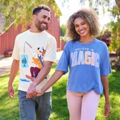 Disney Fantasyland Castle ''Believe In Magic'' T-Shirt For Women -Fashion Clothing Store 5106059240023 3