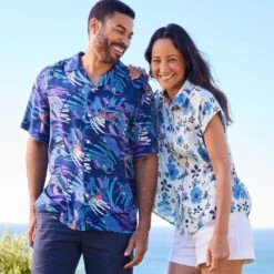 Disney Stitch Woven Shirt For Women – Lilo & Stitch (2002) -Fashion Clothing Store 5106059750193 5