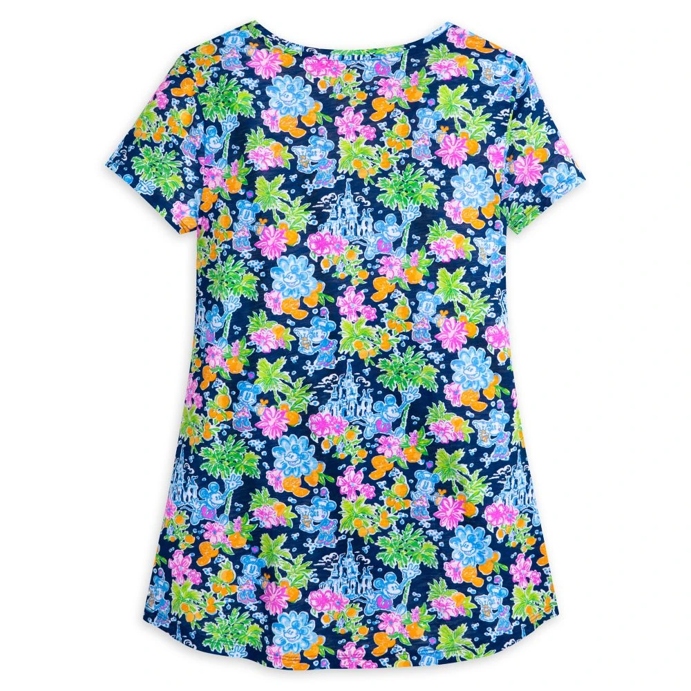 Mickey And Minnie Mouse Etta V-Neck T-Shirt For Women By Lilly Pulitzer – Disney Parks 2 Mickey And Minnie Mouse Etta V-Neck T-Shirt For Women By Lilly Pulitzer – Disney Parks - Image 2