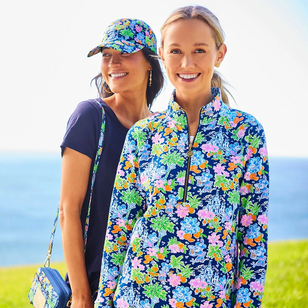 Mickey And Minnie Mouse Zip Pullover For Women By Lilly Pulitzer – Disney Parks 8 Mickey And Minnie Mouse Zip Pullover For Women By Lilly Pulitzer – Disney Parks - Image 8