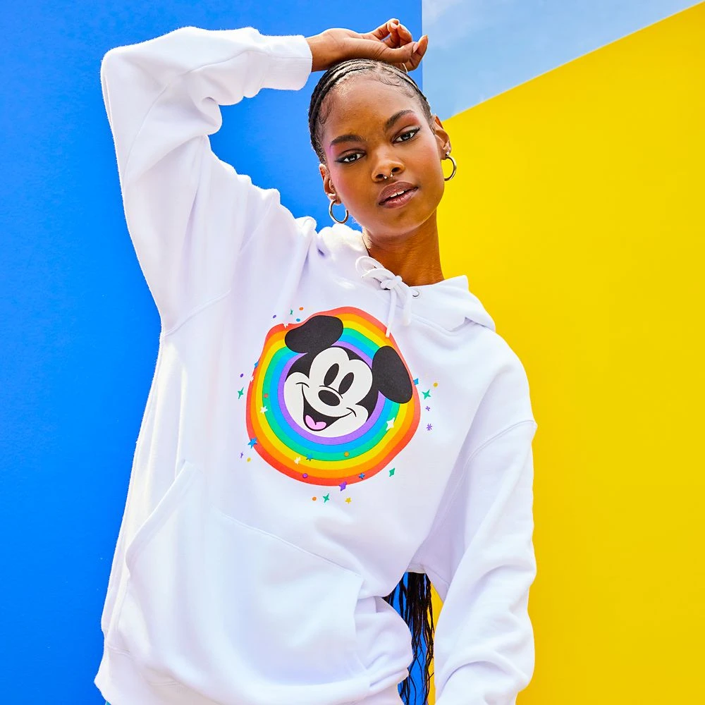 Mickey Mouse Pullover Hoodie For Adults – Disney Pride Collection 2 Mickey Mouse Pullover Hoodie For Adults – Disney Pride Collection - Image 2