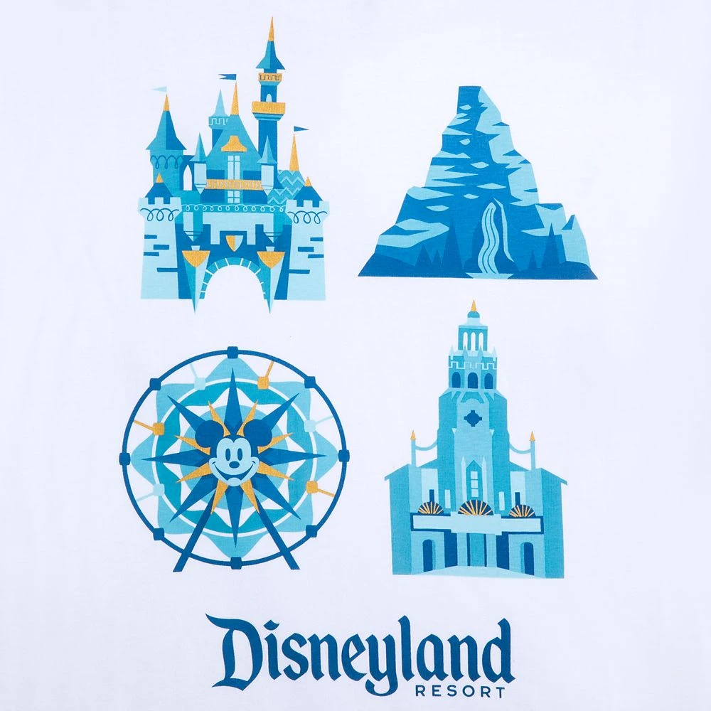 Disneyland Icons T-Shirt For Adults 4 Disneyland Icons T-Shirt For Adults - Image 4