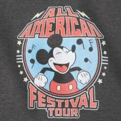 Disney Mickey Mouse All American Festival Tour T-Shirt For Adults -Fashion Clothing Store 6720107063643 2
