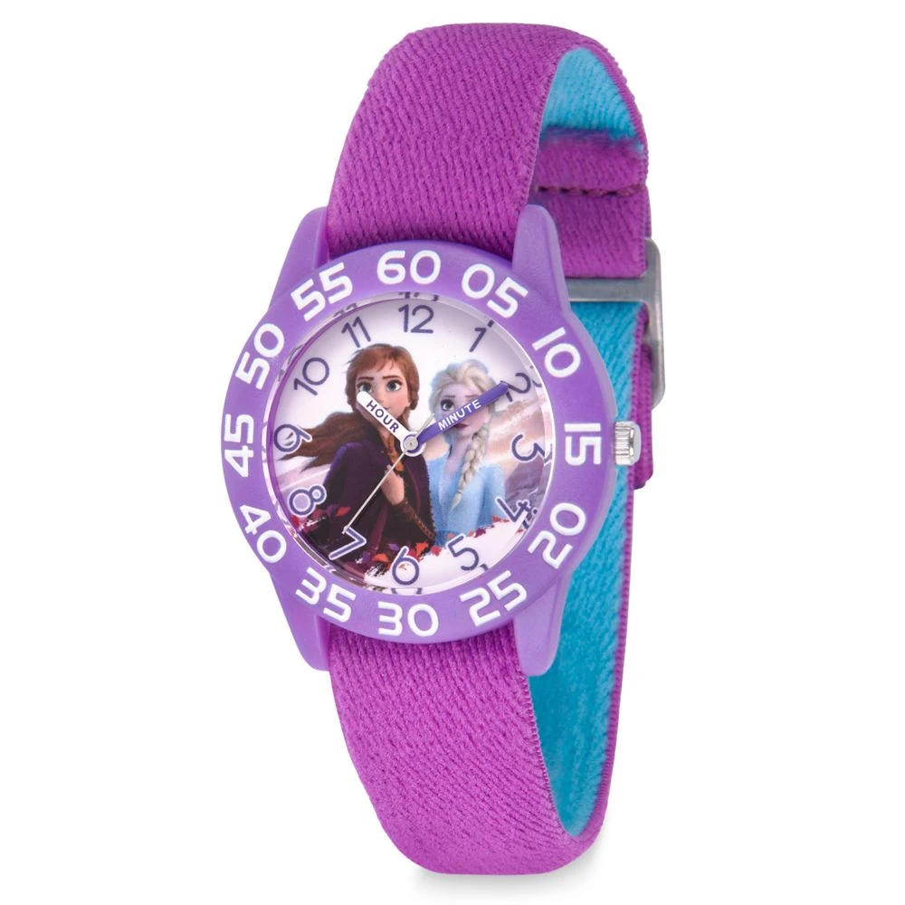 Disney Anna And Elsa Time Teacher Watch For Kids – Frozen 2 – Reversible Band 1 Disney Anna And Elsa Time Teacher Watch For Kids – Frozen 2 – Reversible Band