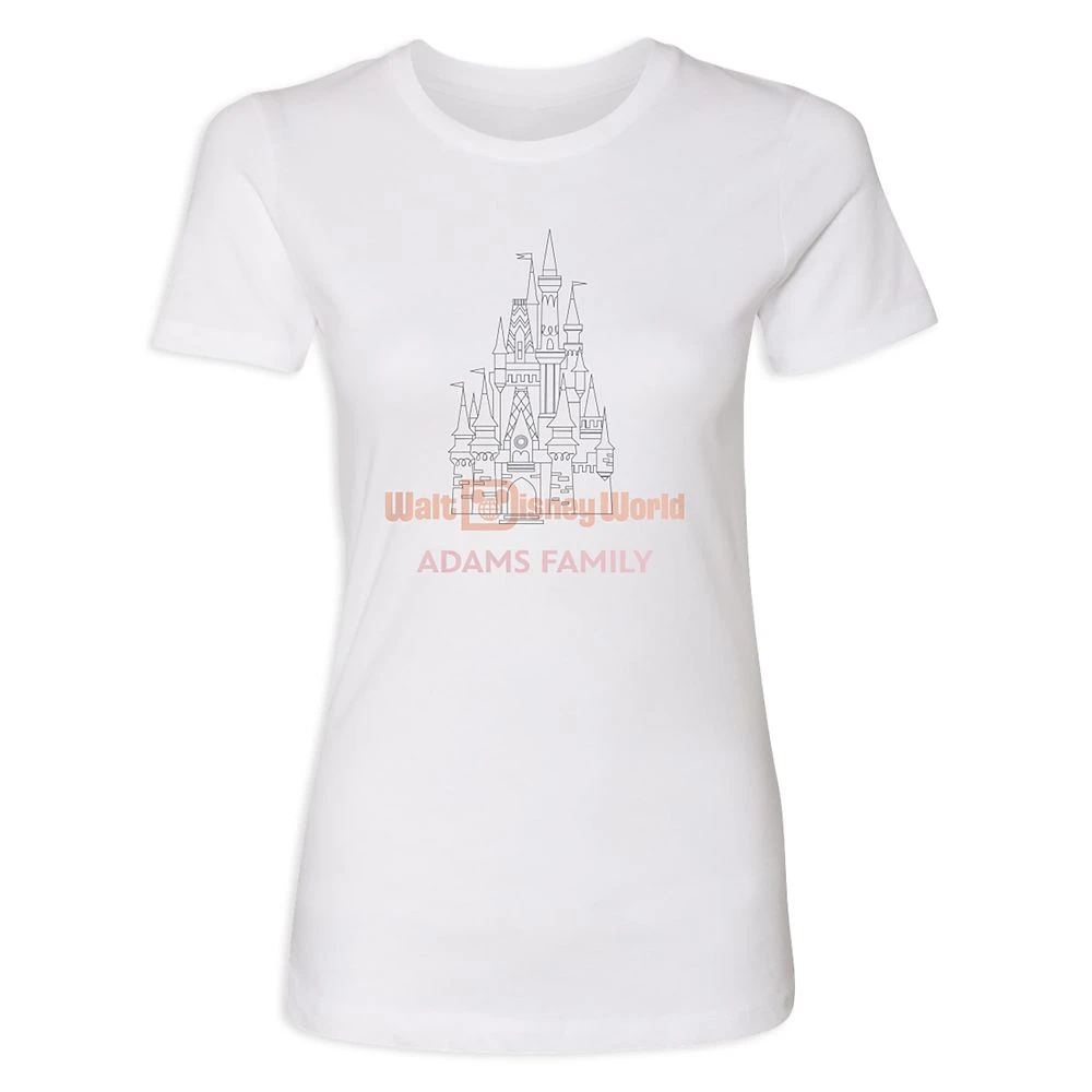 Women's Cinderella Castle Walt Disney World T-Shirt – Customized 2 Women's Cinderella Castle Walt Disney World T-Shirt – Customized - Image 2