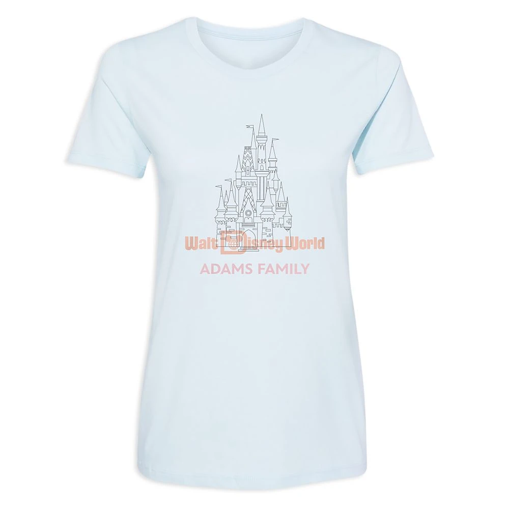 Women's Cinderella Castle Walt Disney World T-Shirt – Customized 3 Women's Cinderella Castle Walt Disney World T-Shirt – Customized - Image 3