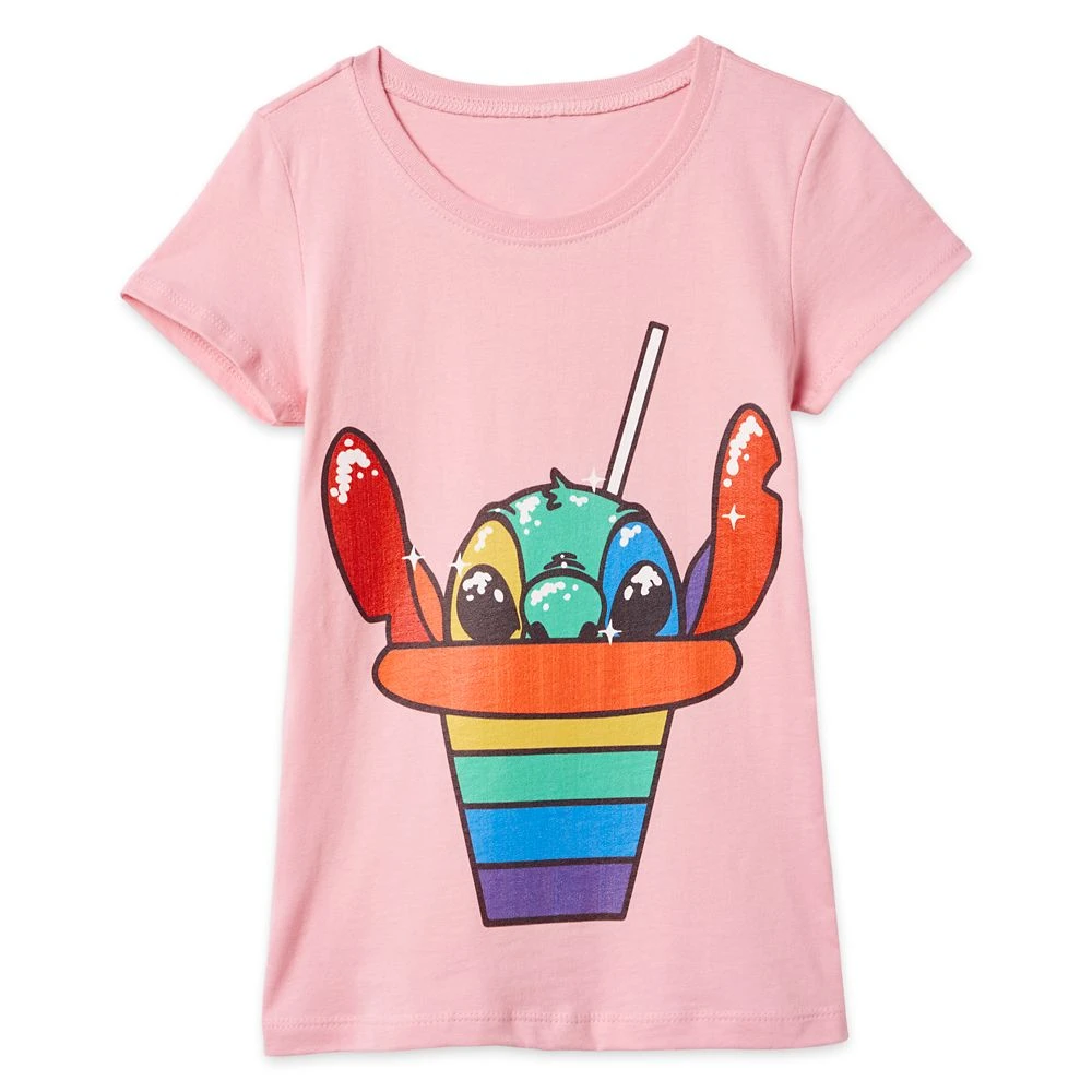 Disney Stitch Rainbow Shave Ice T-Shirt For Girls – Lilo & Stitch 1 Disney Stitch Rainbow Shave Ice T-Shirt For Girls – Lilo & Stitch